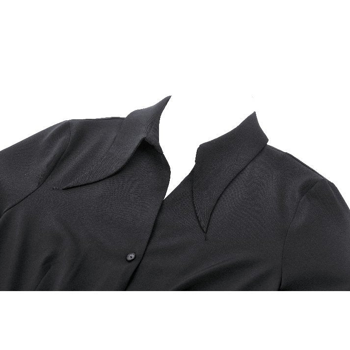 Witchy Bell-Sleeve Shirt Dress (✦ Dark In Love) DW1018