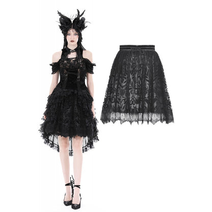 Gothic pattern doll skirt (✦ Dark In Love)