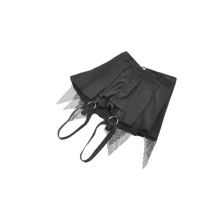 Punk Mesh Layered Skirt-Pants (✦ Dark In Love) PW149