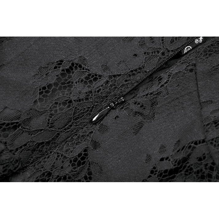 Celestial Bloom Lace Halter Dress (✦ Dark In Love)