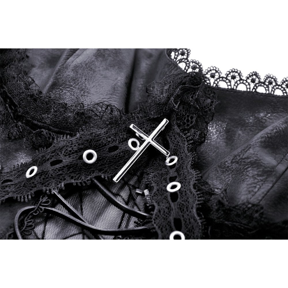 Punk spider mesh sexy see-though strap dress (✦ Dark In Love) 