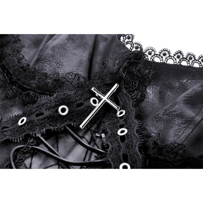 Punk spider mesh sexy see-though strap dress (✦ Dark In Love)