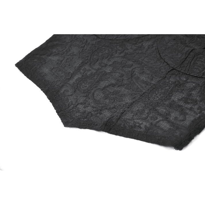 Gothic Dark Heart-Neck All-Over Lace Bell-Sleeve Slim Top (✦ Dark In Love) TW689