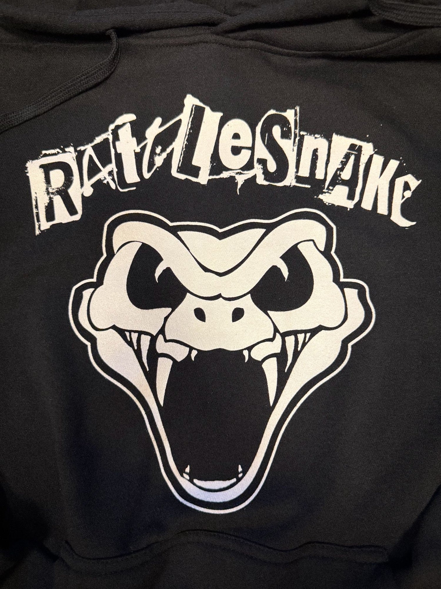 RATTLESNAKE Unisex Hoodie: Snakehead Logo (Black)