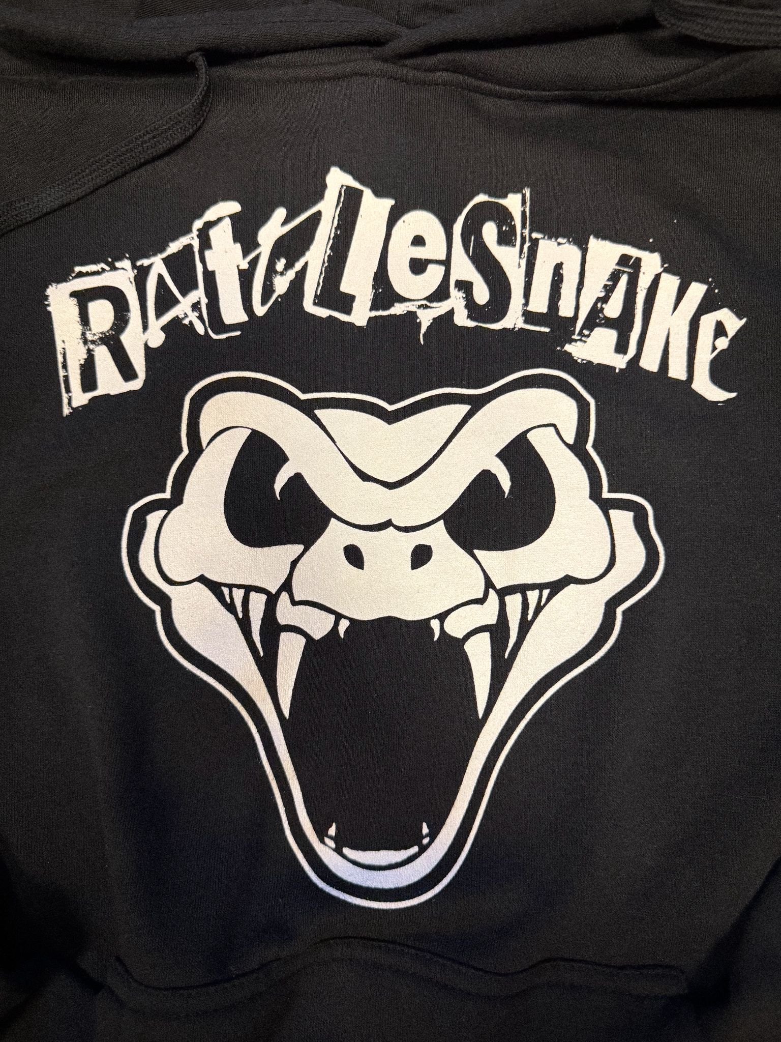 RATTLESNAKE Unisex Hoodie: Snakehead Logo (Black)