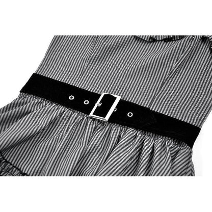 Striped Gothic Mini Dress (✦ Dark In Love) DW1152