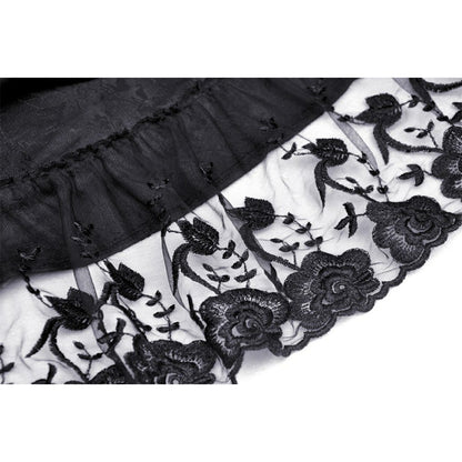 Magic girl pleated rose high low dress (✦ Dark In Love) DW678