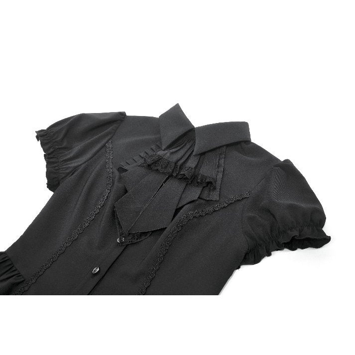 Gothic Lace Waist-Shaping Blouse (✦ Dark In Love) IW138