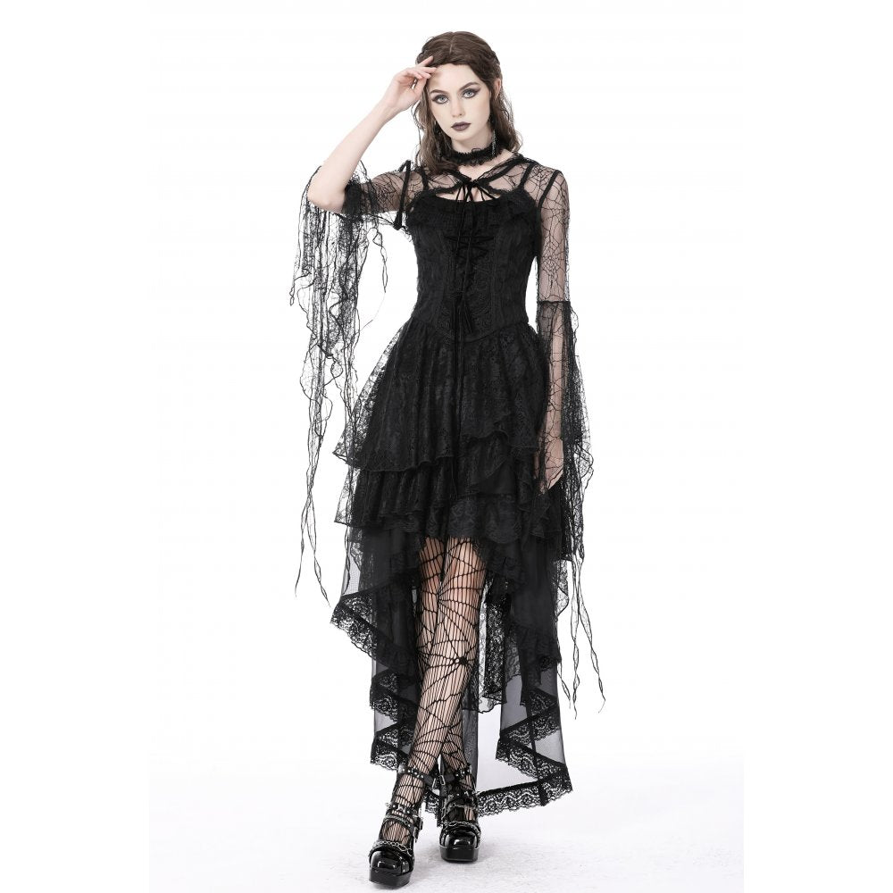 Gothic sexy spider exaggerated sleeves hooded cape (✦ Dark In Love) BW113
