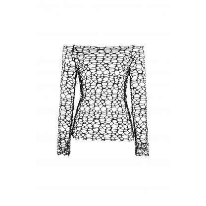 Sexy versatile black distressed mesh t-shirt (✦ Dark In Love)