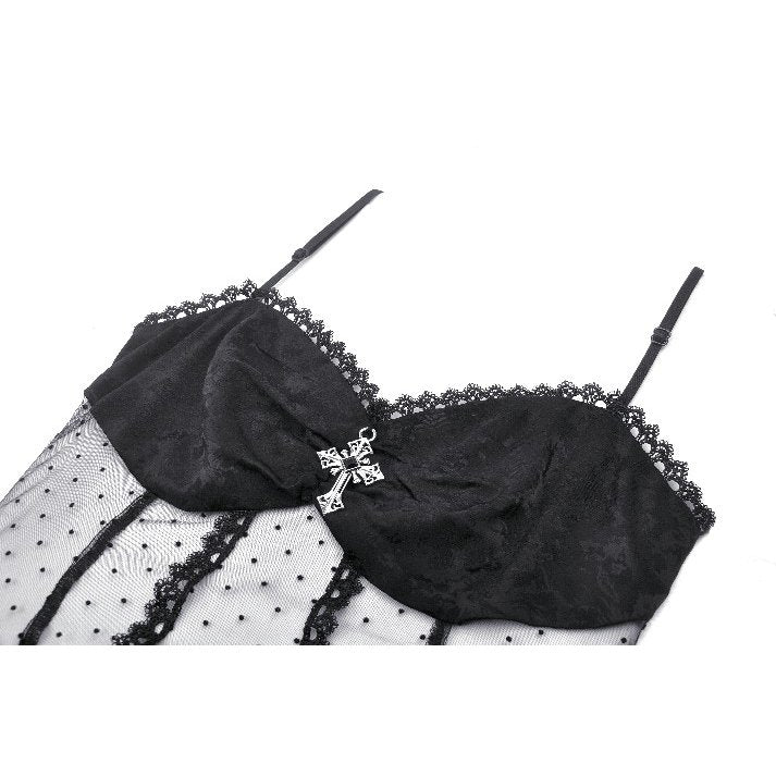 Gothic lace see-through top (✦ Dark In Love) CW081