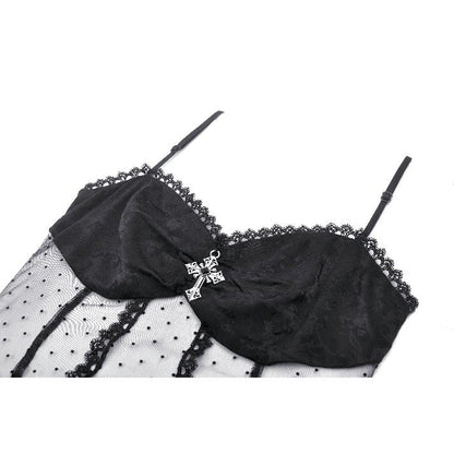 Gothic lace see-through top (✦ Dark In Love) CW081