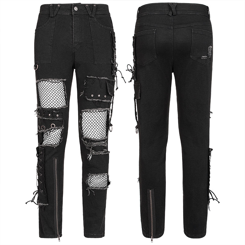 Punk Decadent Trousers (Black) (✦ Punk Rave) WK-503XCM