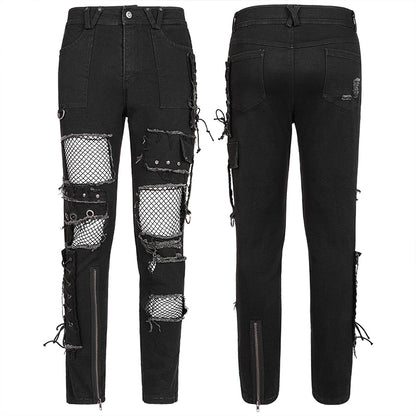 Punk Decadent Trousers (Black) (✦ Punk Rave) WK-503XCM