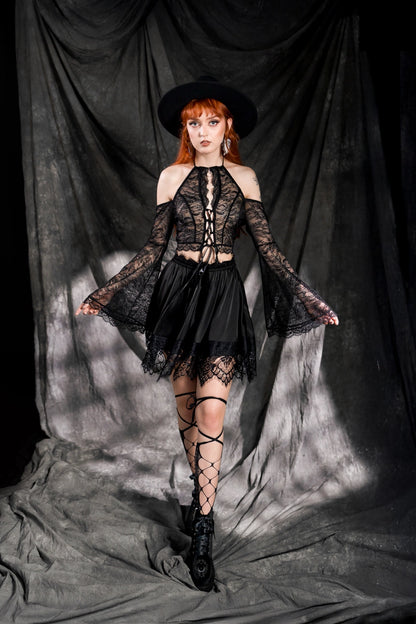 BELLADONNA LONG SLEEVE LACE TOP (✦ Restyle)
