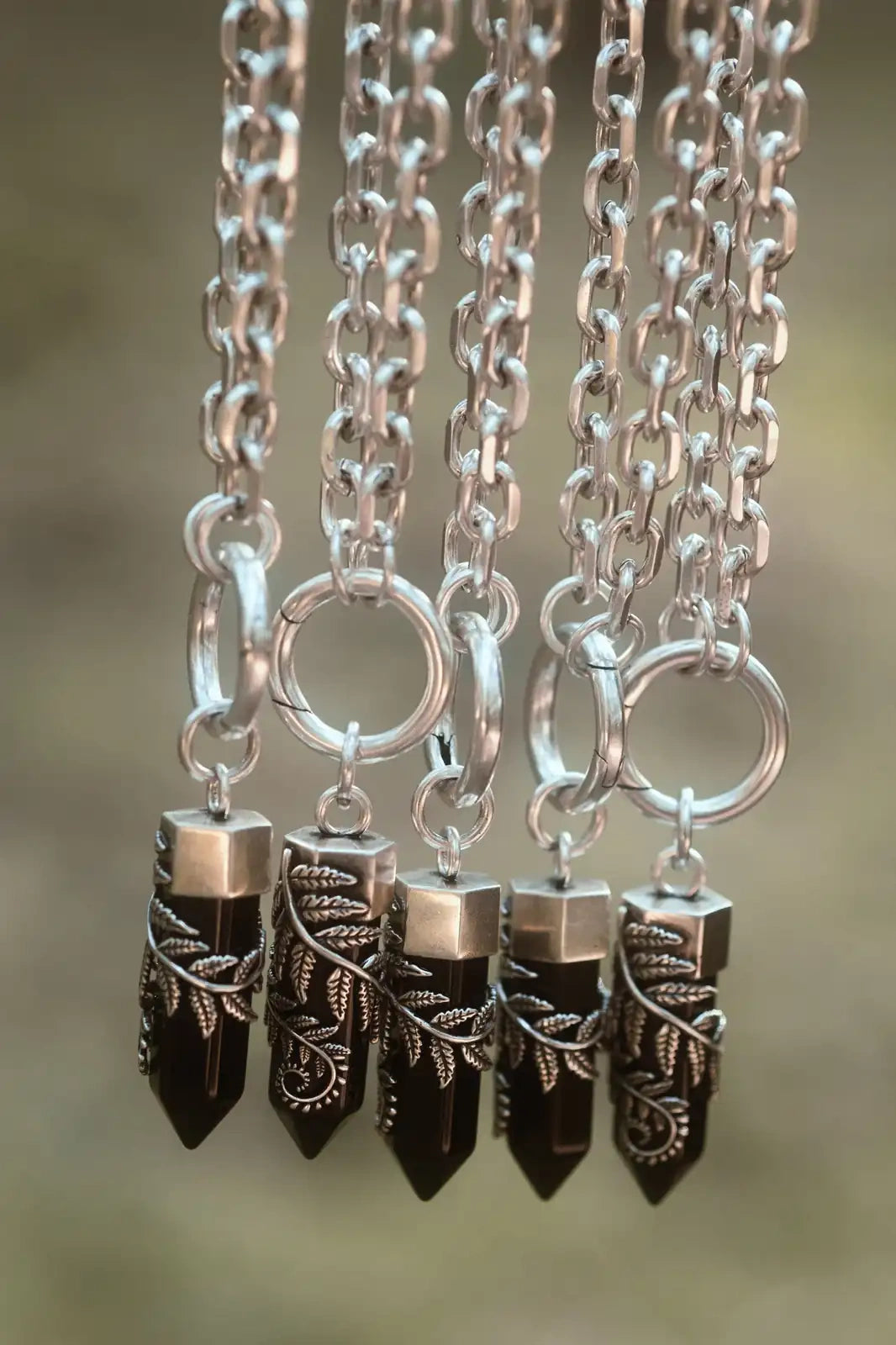 CRYSTAL FERN O-RING CHOKER (✦ Restyle)