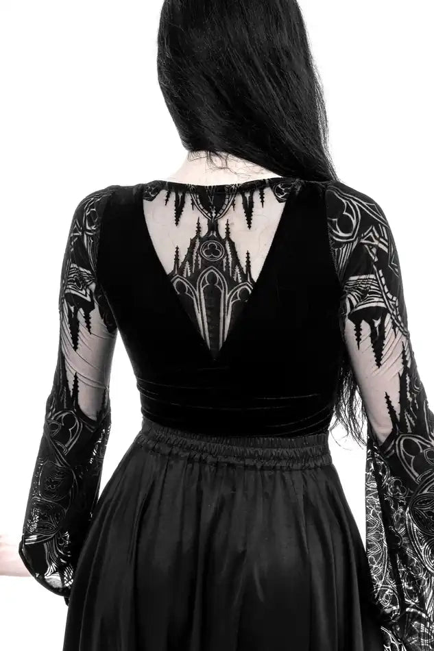 GOTHIC CHAPEL BODYSUIT V-NECK (✦ Restyle)