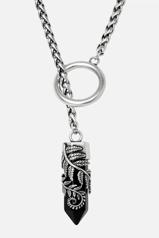 CRYSTAL FERN O-RING NECKLACE (✦ Restyle)
