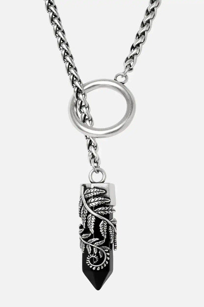 CRYSTAL FERN O-RING NECKLACE (✦ Restyle)