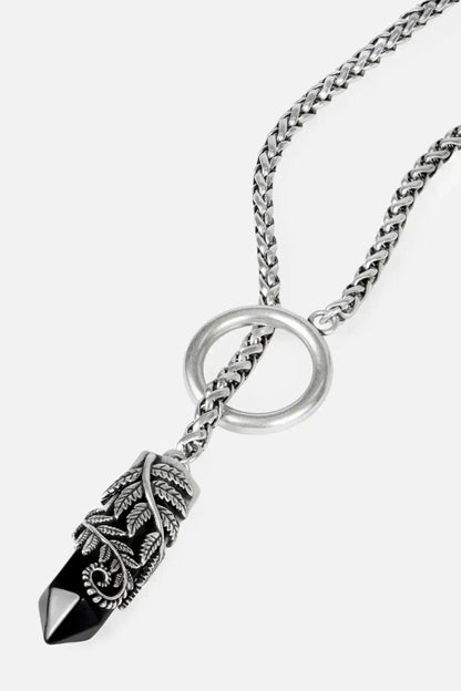 CRYSTAL FERN O-RING NECKLACE (✦ Restyle)