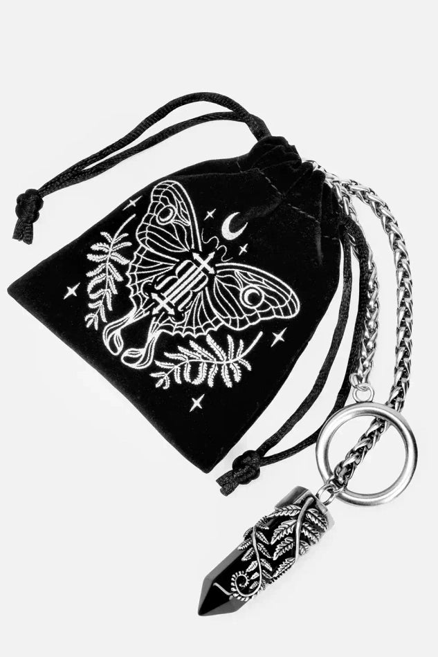 CRYSTAL FERN O-RING NECKLACE (✦ Restyle)