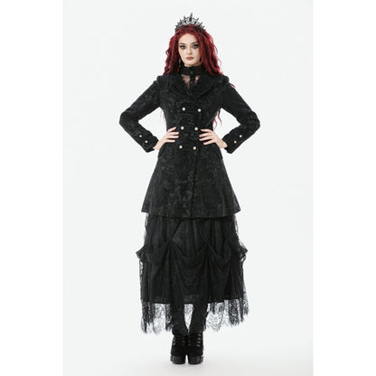 Gothic Jacquard Velvet Coat (✦ Dark In Love)