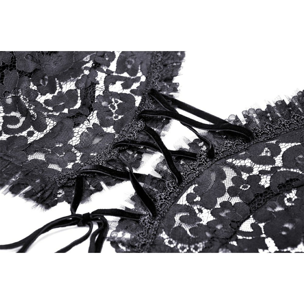 Gothic witch bell sleeves lace cape (✦ Dark In Love)