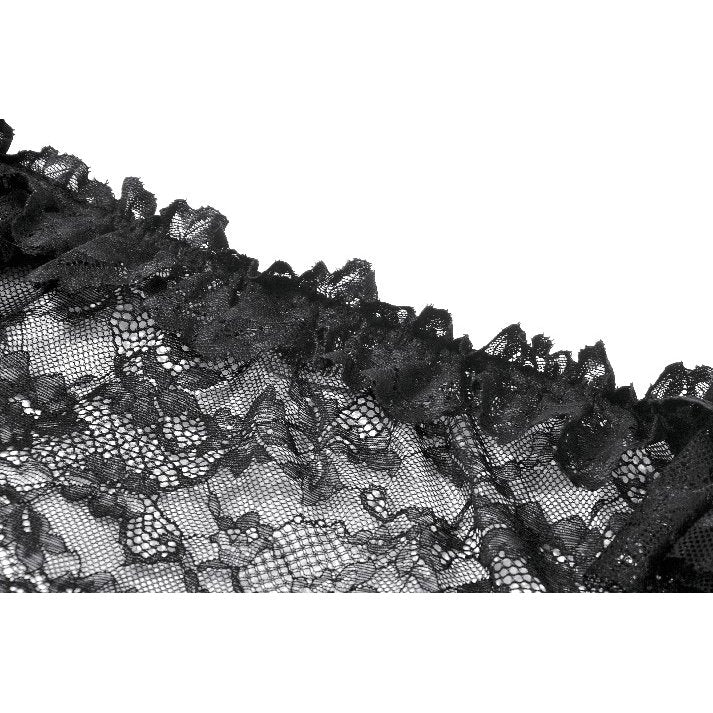 Off-Shoulder Sheer Lace Top (✦ Dark In Love) TW693