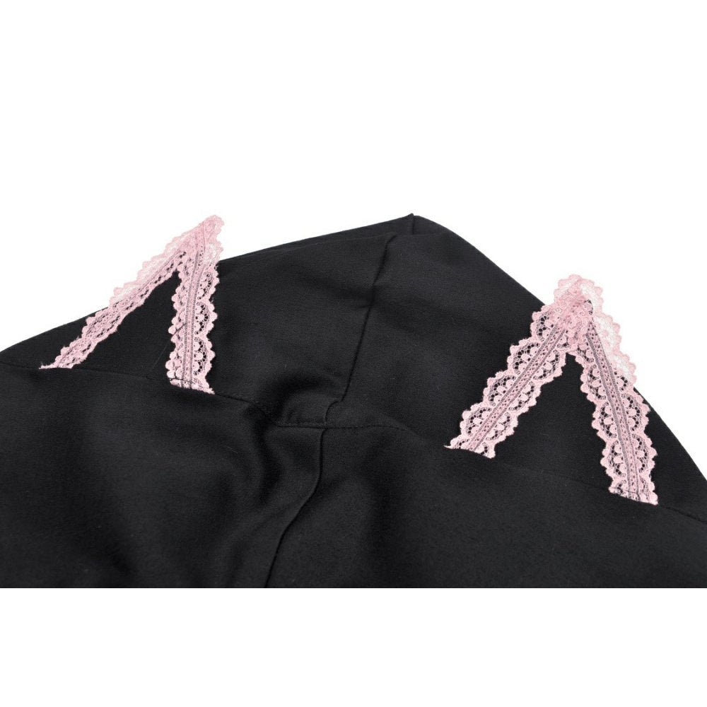 Alternative Fashion Cat-Ear Zipper Top (✦ Dark In Love) BW108