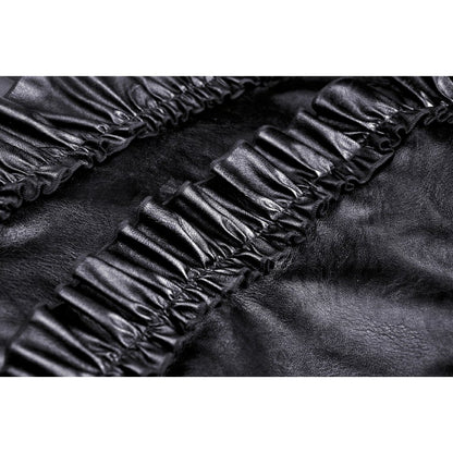 Rebel locomotive girl faux leather strap dress (✦ Dark In Love)