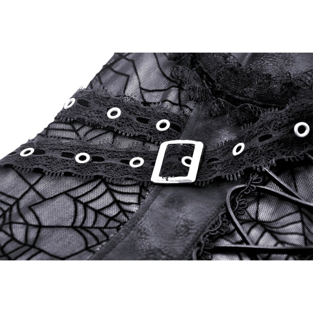 Punk spider mesh sexy see-though strap dress (✦ Dark In Love) 