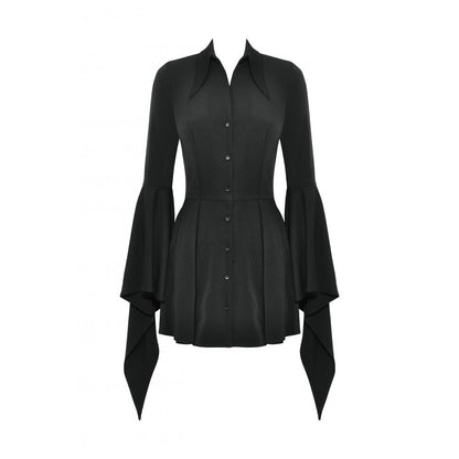 Witchy Bell-Sleeve Shirt Dress (✦ Dark In Love) DW1018