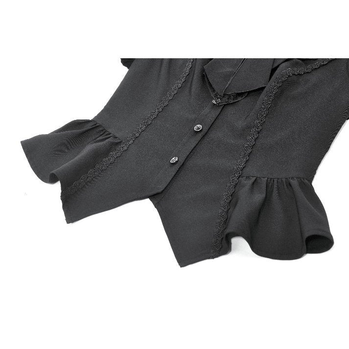 Gothic Lace Waist-Shaping Blouse (✦ Dark In Love) IW138