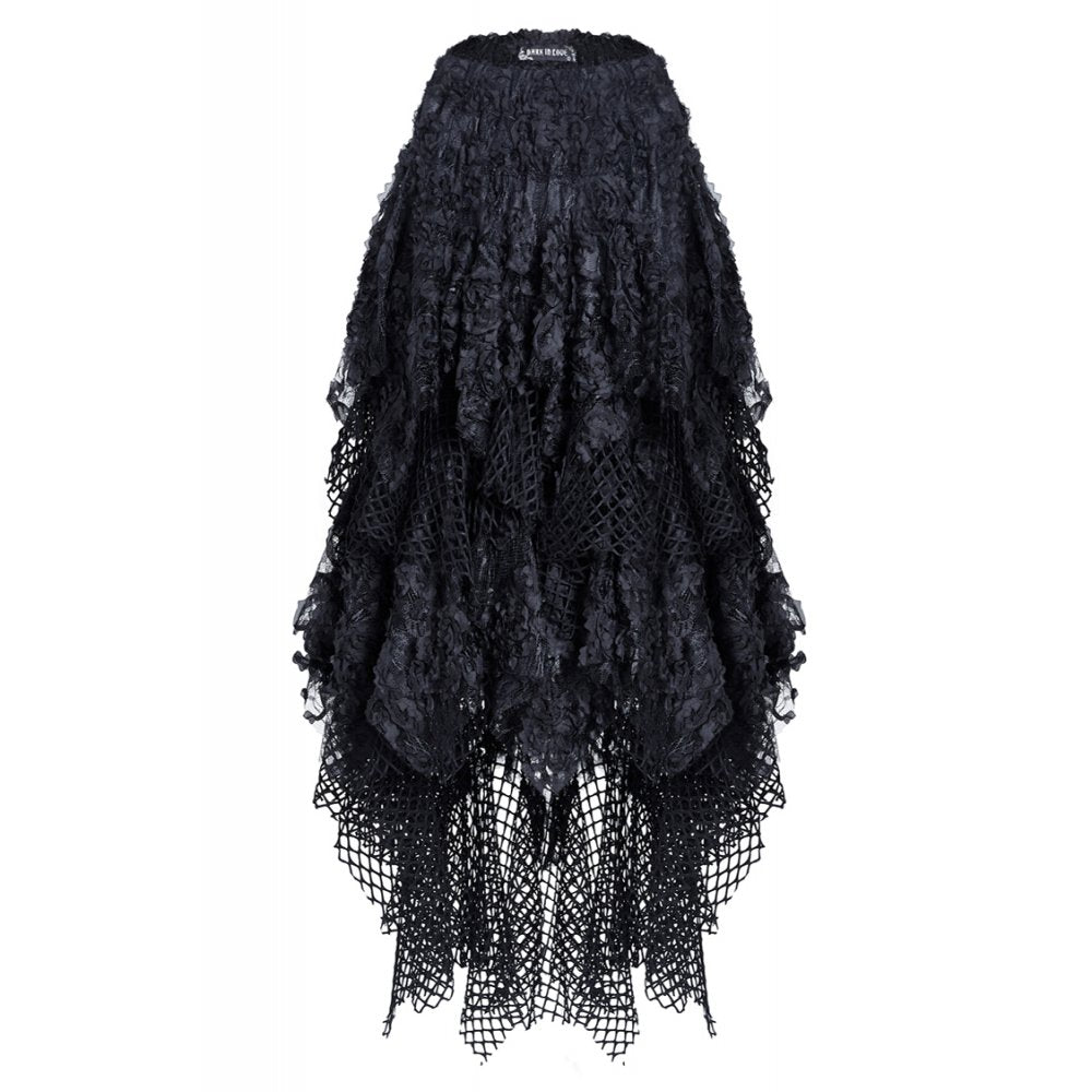 Punk messy mesh and lace skirt (✦ Dark In Love) KW106