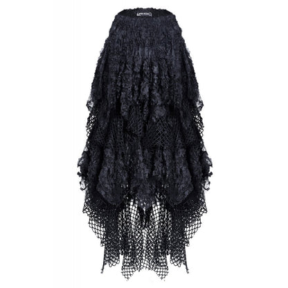 Punk messy mesh and lace skirt (✦ Dark In Love)