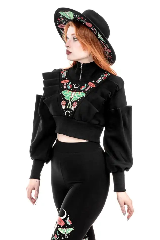 AUTUMNAL EQUINOX HAT with LUNA MOTH (✦ Restyle)