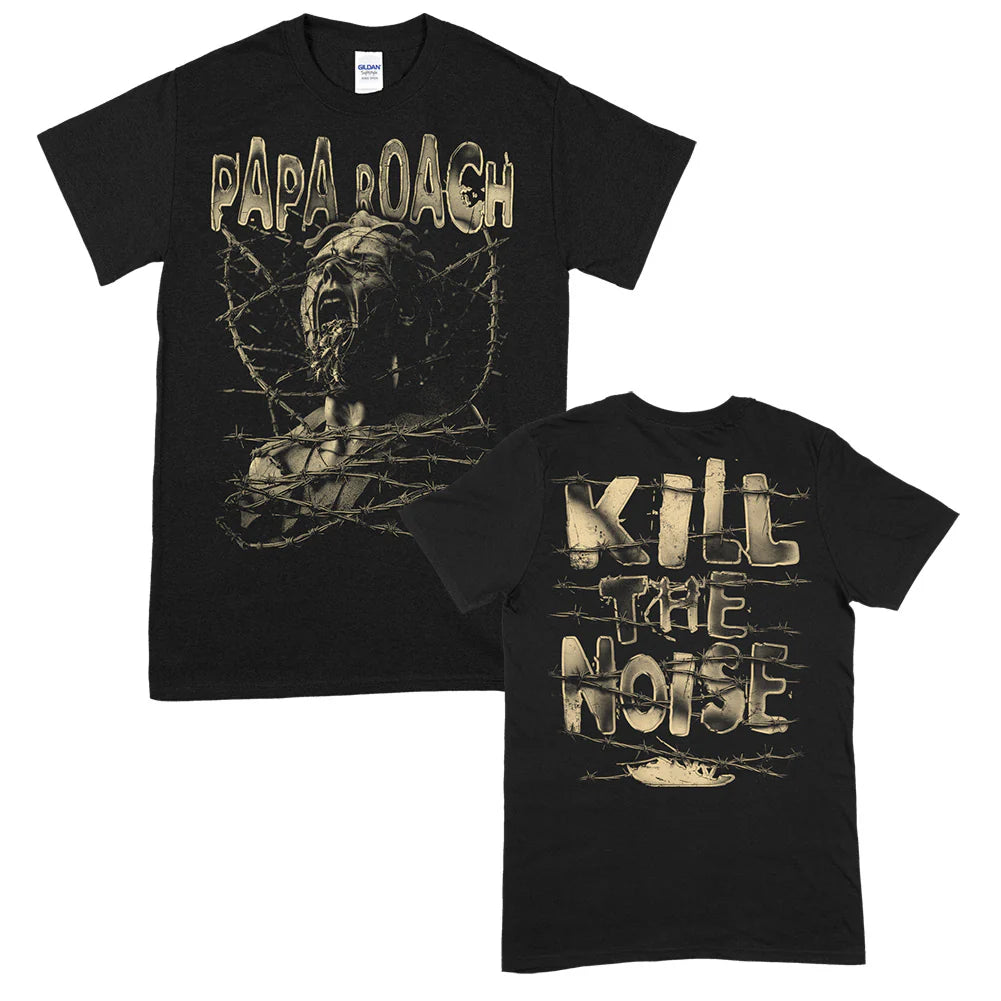 Papa Roach Unisex T-Shirt: Blinded (Black) (Back Print)