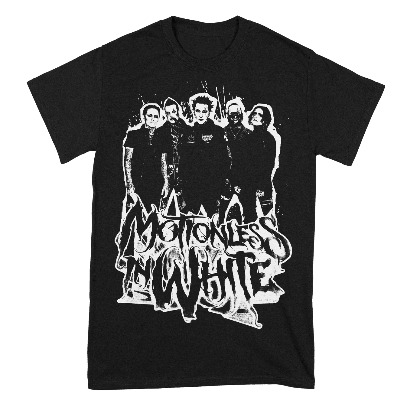 Motionless In White Unisex T-Shirt: Paint Splatter (Black)
