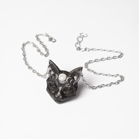 Mystic Moon Cat Necklace (✦ Alchemy England)