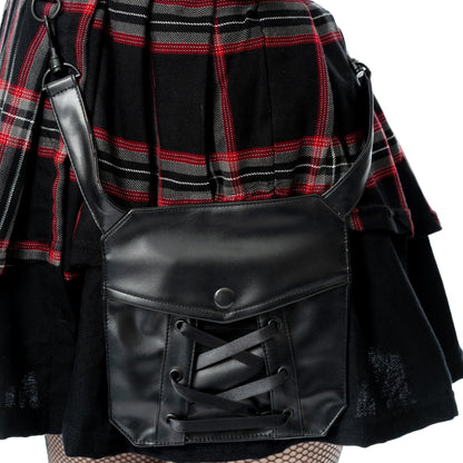 Phantom Highlander Skirt (Black/Black Tartan) (✦ Poizen Industries)
