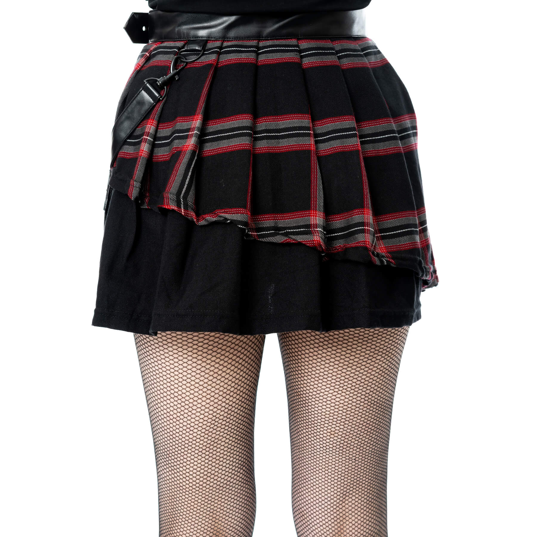Phantom Highlander Skirt (Black/Black Tartan) (✦ Poizen Industries)