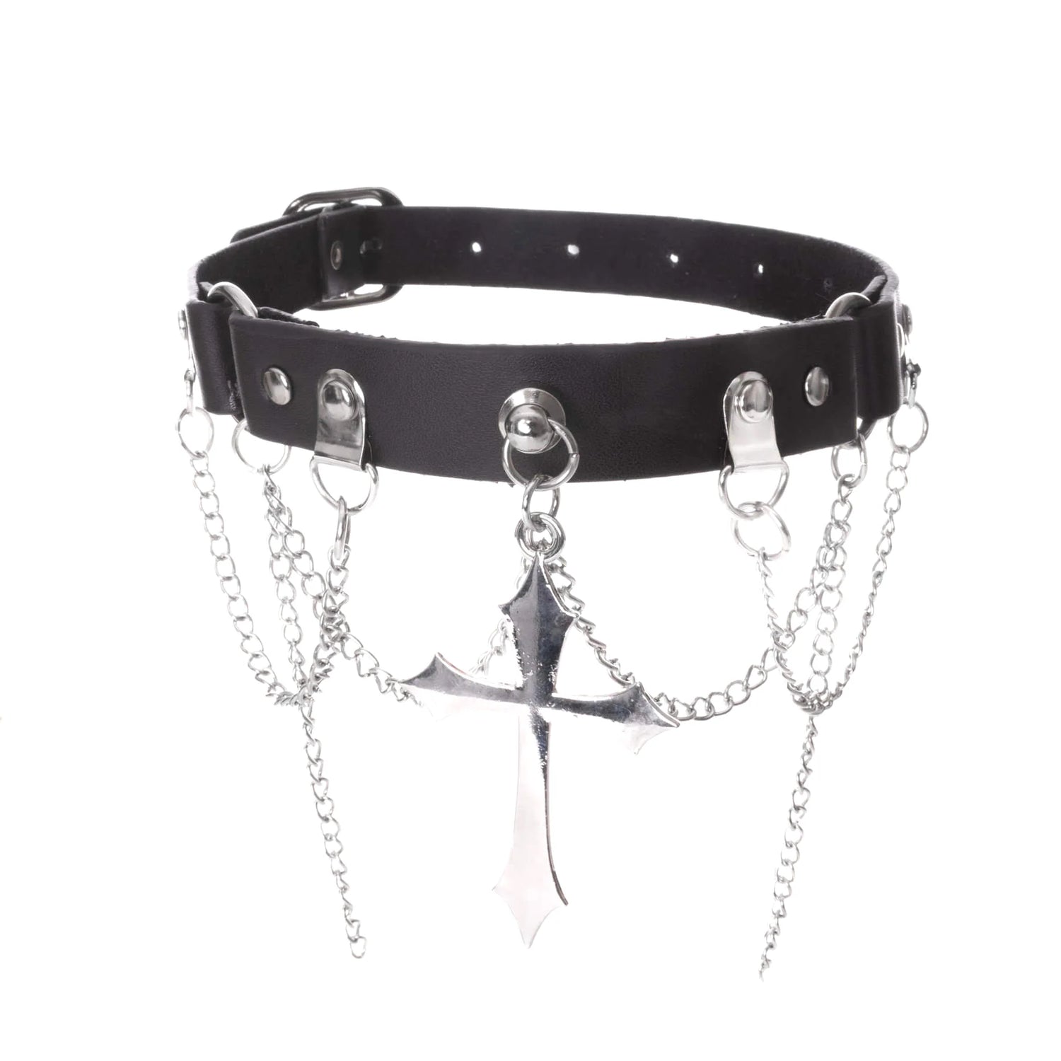 Vegan Leather Neckband: Unholy Choker (✦ Poizen Industries)