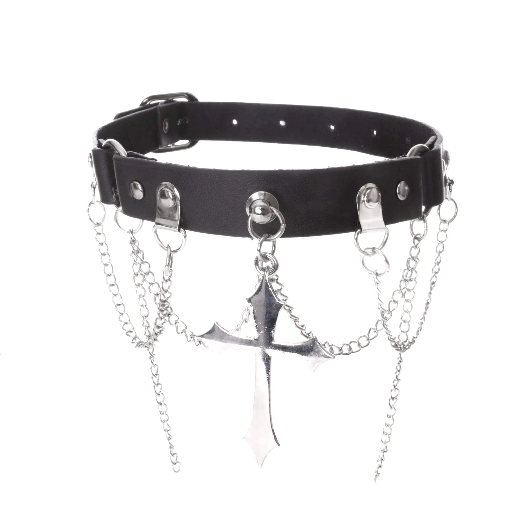 Vegan Leather Neckband: Unholy Choker (✦ Poizen Industries)