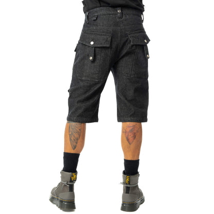 Whistler Shorts (Black Stonewash) (✦ Poizen Industries)