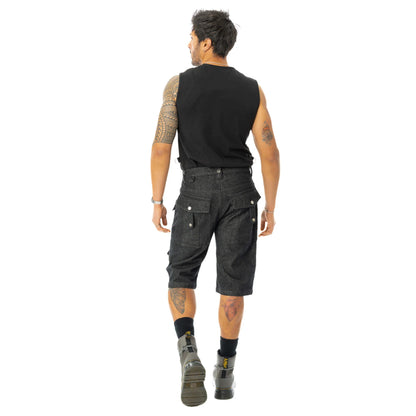 Whistler Shorts (Black Stonewash) (✦ Poizen Industries)